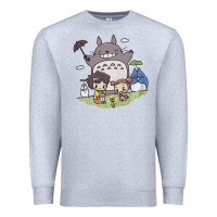 Heather Grey totorooo tshirt Premium Sweatshirt - linhVisuals