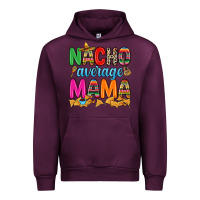 Mauve Wine Nacho average mama Urban Hoodie - RanaPortraitStore