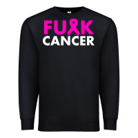 Black fck cancer Premium Sweatshirt - linhVisuals