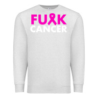 Oatmeal Heather fck cancer Premium Sweatshirt - linhVisuals