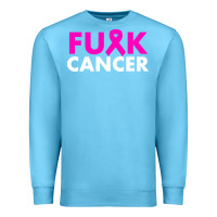 Ocean Blue fck cancer Premium Sweatshirt - linhVisuals