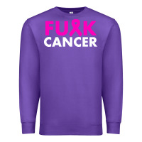 Purple fck cancer Premium Sweatshirt - linhVisuals