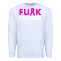 White fck cancer Premium Sweatshirt - linhVisuals