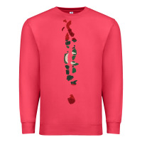 Cardinal Maldives Map Flag Drawing Line Art Premium Sweatshirt - linhVisuals