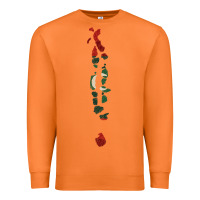 Carrot Maldives Map Flag Drawing Line Art Premium Sweatshirt - linhVisuals