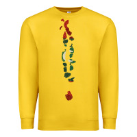 Lemon Maldives Map Flag Drawing Line Art Premium Sweatshirt - linhVisuals
