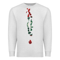 Oatmeal Heather Maldives Map Flag Drawing Line Art Premium Sweatshirt - linhVisuals