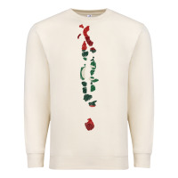 Sandshell Maldives Map Flag Drawing Line Art Premium Sweatshirt - linhVisuals