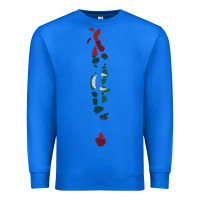 True Royal Maldives Map Flag Drawing Line Art Premium Sweatshirt - linhVisuals