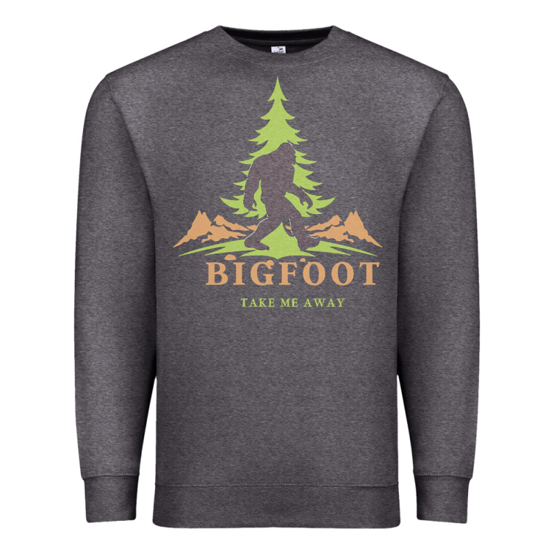 Bigfoot T  Shirt Bigfoot Take Me Away T  Shirt Premium Sweatshirt by linhVisuals | Teevron