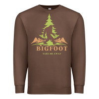 Chestnut bigfoot t  shirt bigfoot take me away t  shirt Premium Sweatshirt - linhVisuals