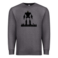 Charcoal Heather iron giant Premium Sweatshirt - linhVisuals