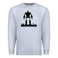 Heather Grey iron giant Premium Sweatshirt - linhVisuals