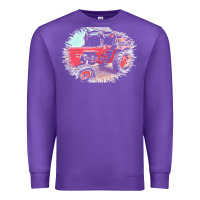 Purple tractor t  shirt tractor t  shirt Premium Sweatshirt - linhVisuals
