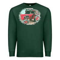 Sports Green tractor t  shirt tractor t  shirt Premium Sweatshirt - linhVisuals