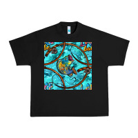 Black Lake Babe And Fish With Camouflage Seamless Pattern Urban Heavy Tee - BundleAndBundleShop