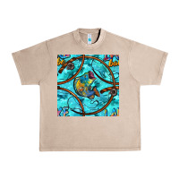 French Oak Lake Babe And Fish With Camouflage Seamless Pattern Urban Heavy Tee - BundleAndBundleShop