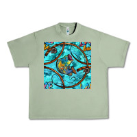 Oil Green Lake Babe And Fish With Camouflage Seamless Pattern Urban Heavy Tee - BundleAndBundleShop