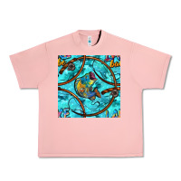 Salmon Lake Babe And Fish With Camouflage Seamless Pattern Urban Heavy Tee - BundleAndBundleShop