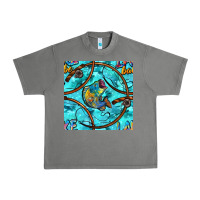 Tornado Lake Babe And Fish With Camouflage Seamless Pattern Urban Heavy Tee - BundleAndBundleShop