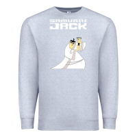 Heather Grey samurai jack Premium Sweatshirt - linhVisuals