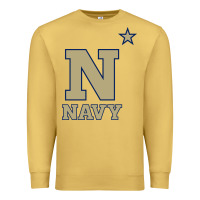 Antique Gold navy midshipmen Premium Sweatshirt - linhVisuals