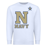 White navy midshipmen Premium Sweatshirt - linhVisuals