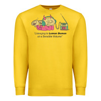 Lemon listening to lemon demon Premium Sweatshirt - linhVisuals
