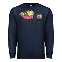 Navy listening to lemon demon Premium Sweatshirt - linhVisuals