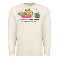 Sandshell listening to lemon demon Premium Sweatshirt - linhVisuals