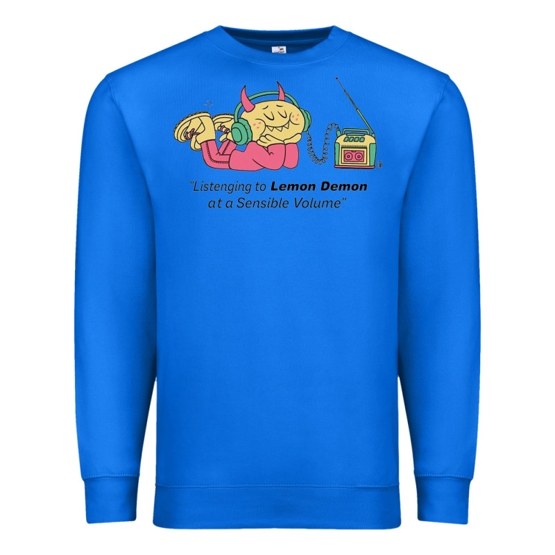 Listening To Lemon Demon Premium Sweatshirt by linhVisuals | Teevron