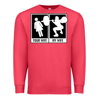 Cardinal your wife my wife weightlifting Premium Sweatshirt - linhVisuals