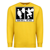 Lemon your wife my wife weightlifting Premium Sweatshirt - linhVisuals