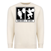Sandshell your wife my wife weightlifting Premium Sweatshirt - linhVisuals