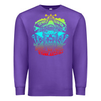 Purple george clinton and parliament funkadelic müsïc Premium Sweatshirt - linhVisuals
