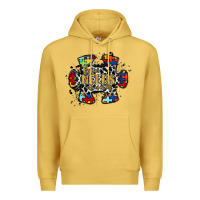 Antique Gold love needs no words 2 Premium Hoodie - RacoonDesign