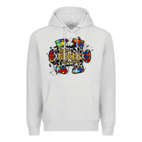 Dove Grey love needs no words 2 Premium Hoodie - RacoonDesign