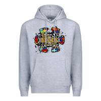 Heather Grey love needs no words 2 Premium Hoodie - RacoonDesign