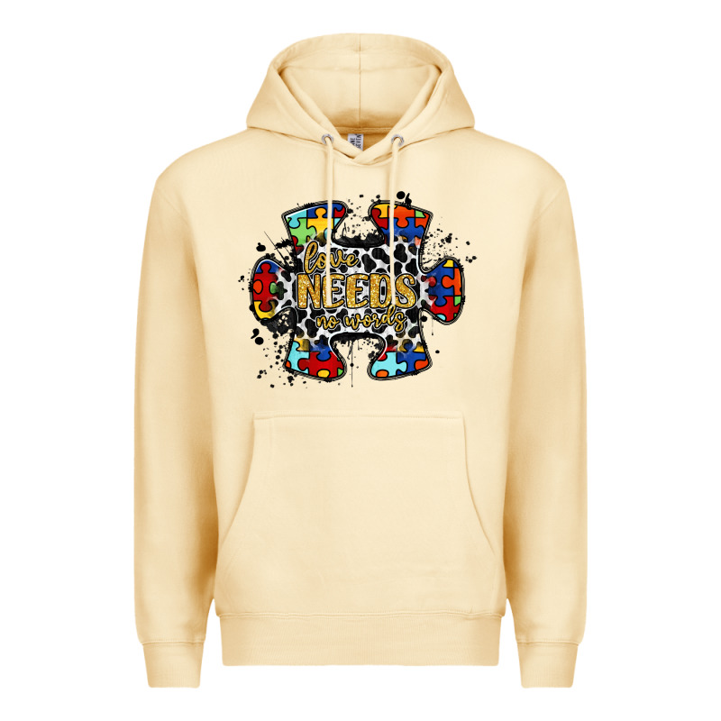 Love Needs No Words 2 Premium Hoodie by RacoonDesign | Teevron