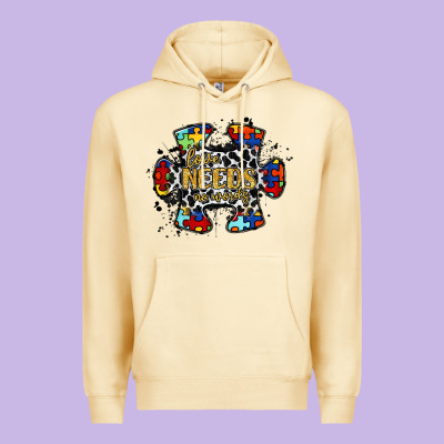 Love Needs No Words 2 Premium Hoodie Designed By Racoondesign