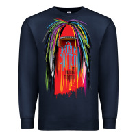 Navy george clinton and parliament funkadelic müsïc Premium Sweatshirt - linhVisuals