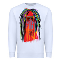 White george clinton and parliament funkadelic müsïc Premium Sweatshirt - linhVisuals