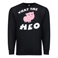 Black what the heo Premium Sweatshirt - linhVisuals