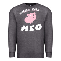 Charcoal Heather what the heo Premium Sweatshirt - linhVisuals