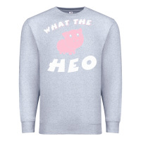 Heather Grey what the heo Premium Sweatshirt - linhVisuals