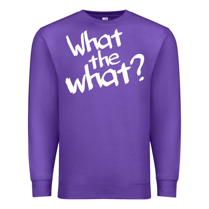 What The What Premium Sweatshirt by linhVisuals | Teevron