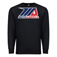 Black moto america Premium Sweatshirt - linhVisuals