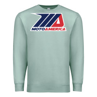 Seafoam moto america Premium Sweatshirt - linhVisuals