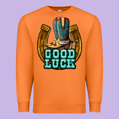 Good Luck Premium Sweatshirt Designed By Jahusdesignshop