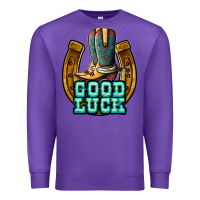 Purple good luck Premium Sweatshirt - JahusDesignShop